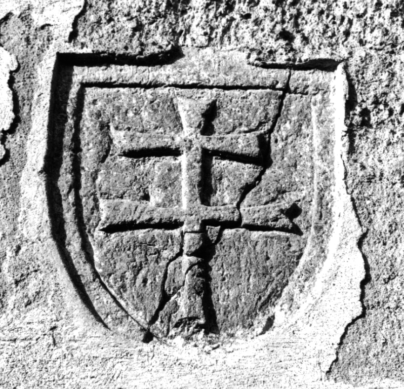 emblema dell'ordine di Santo Spirito in Sassia (rilievo) - ambito viterbese (secc. XIII/ XIV)