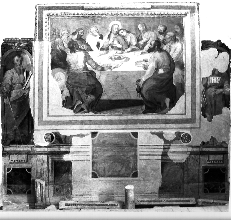 ultima cena (dipinto) di Zecca Orazio (cerchia) (primo quarto sec. XVII)