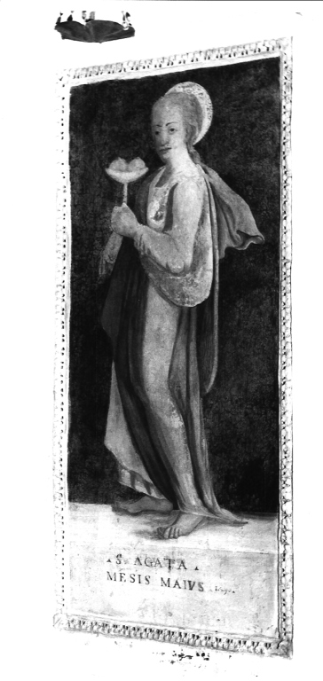 Sant'Agata (dipinto) di Zecca Orazio (metà sec. XVII)