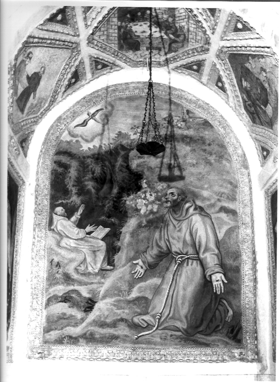 San Francesco d'Assisi riceve le stimmate (dipinto) di Zecca Orazio (metà sec. XVII)