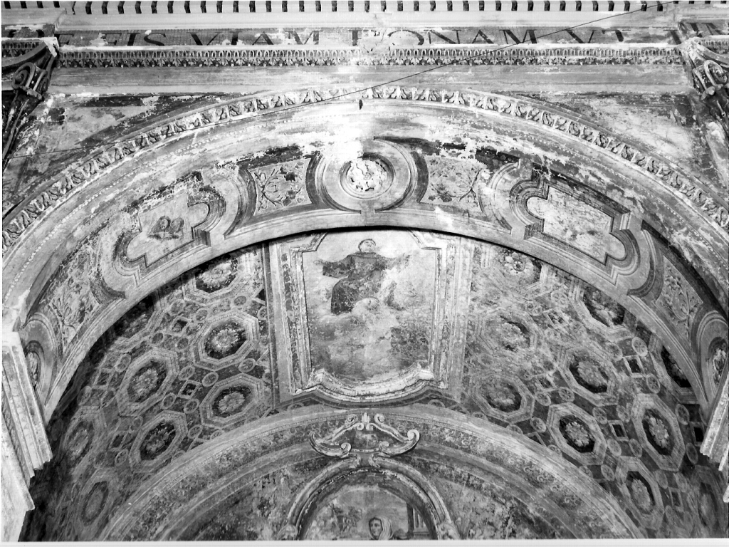 motivi decorativi a cassettoni con rosette (dipinto) di Cianti Michelangelo (ultimo quarto sec. XIX)