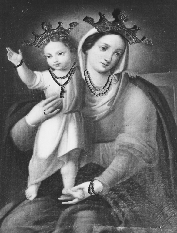 Madonna delle Vittorie, Madonna con Bambino (dipinto) - ambito laziale (sec. XIX)