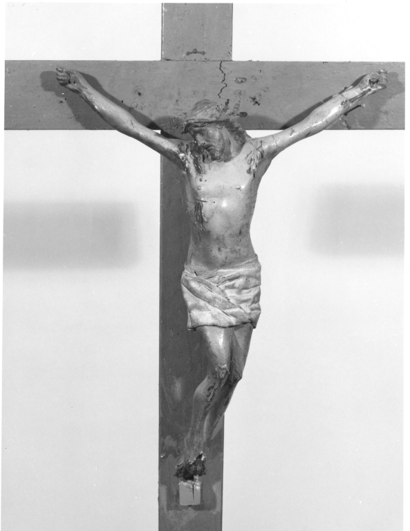 Cristo crocifisso (croce processionale) - ambito laziale (sec. XIX)