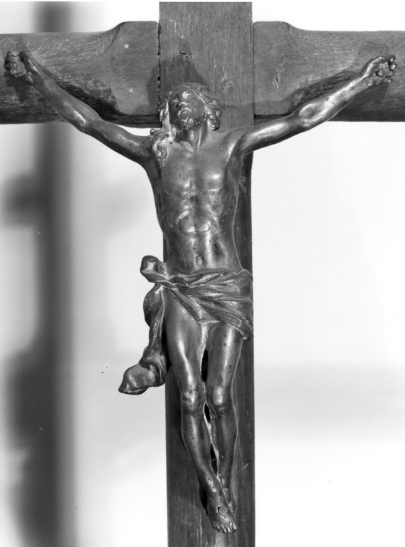 Cristo crocifisso (croce processionale) - ambito laziale (sec. XIX)