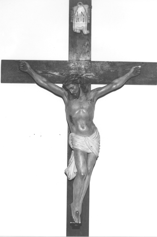 Cristo crocifisso (croce d'altare) - ambito laziale (secondo quarto sec. XX)