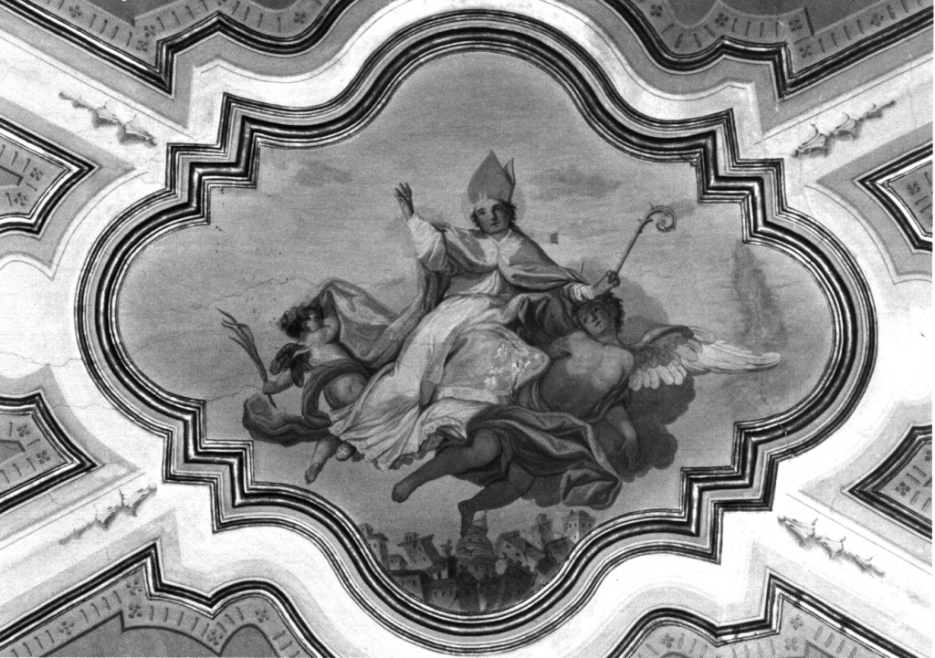 Sant'Emidio benedicente (dipinto) - ambito campano (sec. XVIII)
