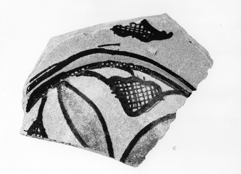 piatto, frammento - manifattura umbra (metà sec. XV)