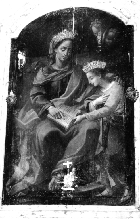 Maria Vergine bambina e Sant'Anna (dipinto) - ambito laziale (fine/inizio secc. XVII/ XVIII)