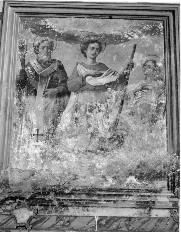 tre santi (dipinto) - ambito laziale (sec. XVIII)