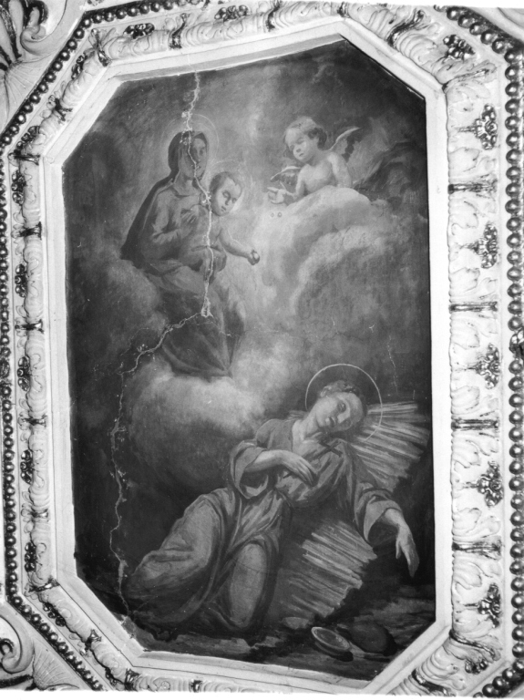 apparizione della Madonna a San Pietro eremita (dipinto) - ambito laziale (sec. XVII)