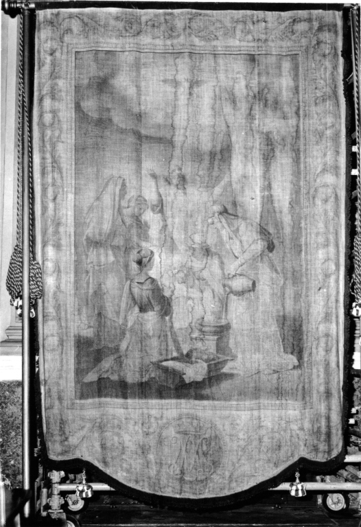 profezia di San Simeone alla Madonna (stendardo processionale) - ambito laziale (sec. XIX)