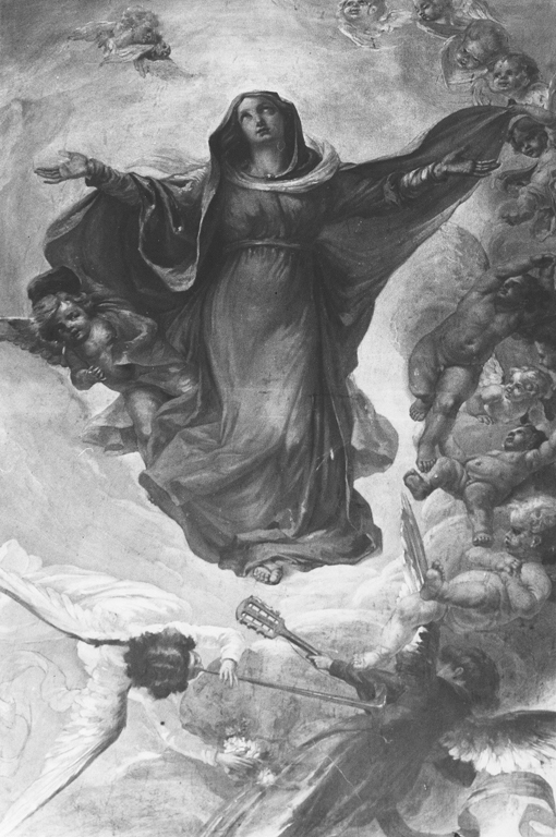 Madonna Assunta con angeli (dipinto) - ambito Italia centrale (sec. XVII)