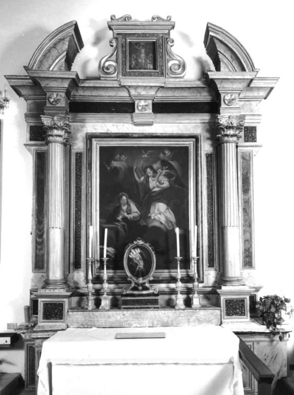 mostra architettonica d'altare - ambito laziale (ultimo quarto sec. XVII)