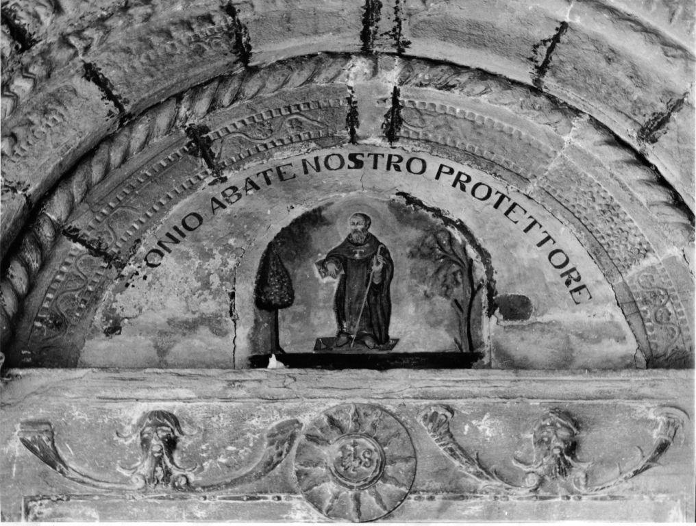 Sant'Antonio Abate (dipinto, elemento d'insieme) - ambito laziale (secc. XVIII/ XIX)