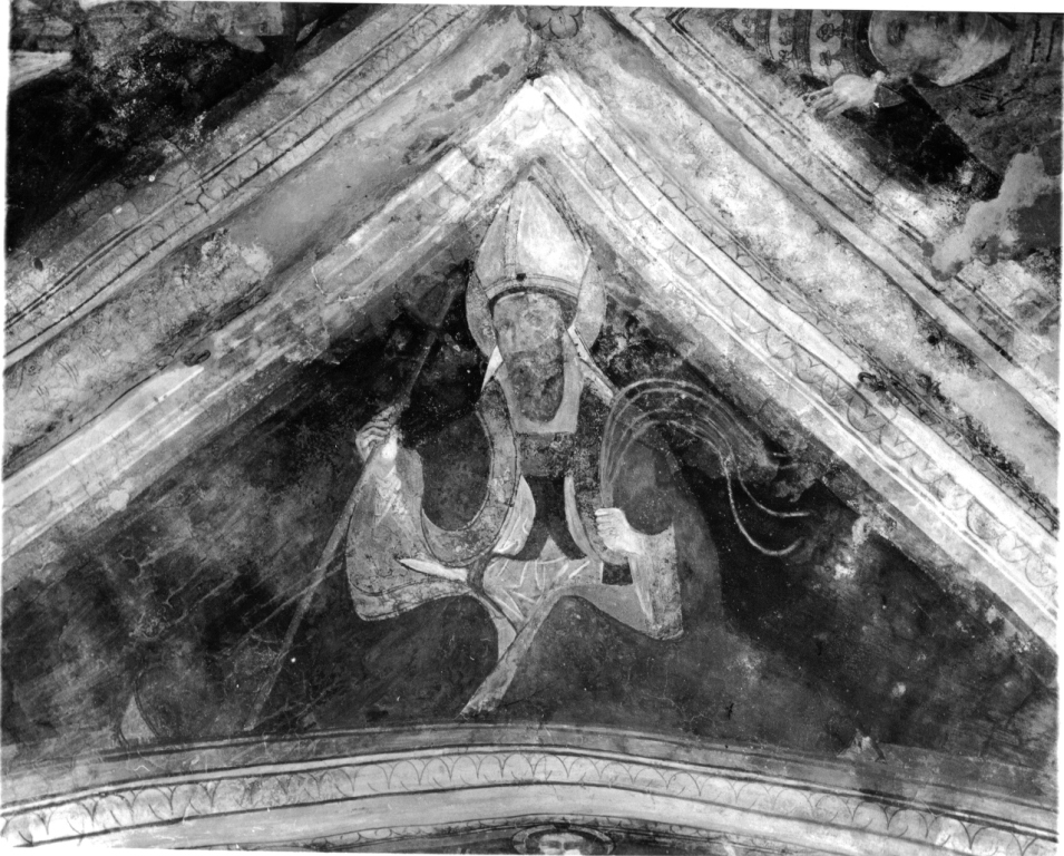 San Leone Magno (decorazione pittorica) di Pietro (sec. XV)