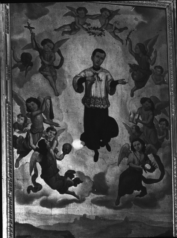 San Luigi in gloria (dipinto) - ambito viterbese (fine/inizio secc. XIX/ XX)