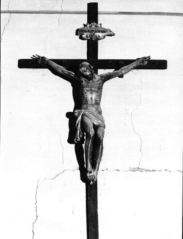 Cristo crocifisso (croce processionale) - ambito viterbese (sec. XVIII)