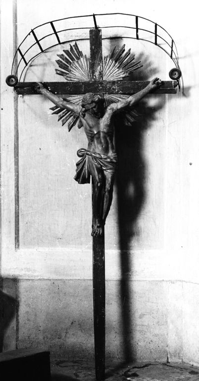 Cristo crocifisso (croce processionale) - ambito viterbese (secc. XVIII/ XIX)