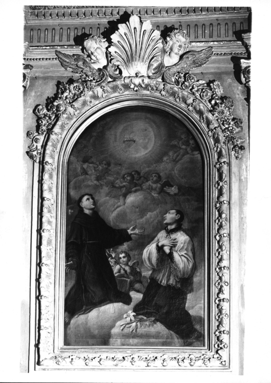 san francesco d'Assisi e San Luigi Gonzaga (dipinto) - ambito laziale (sec. XVIII)