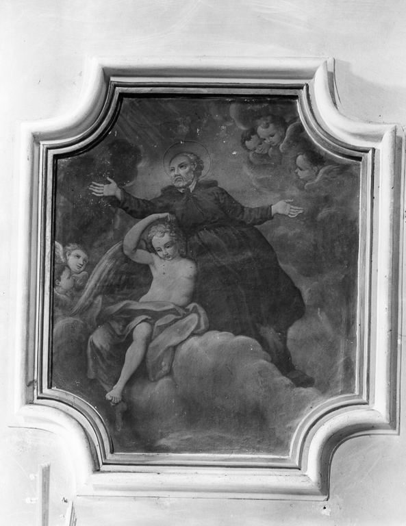 Sant'Ignazio di Loyola in gloria (dipinto) - ambito laziale (sec. XVIII)