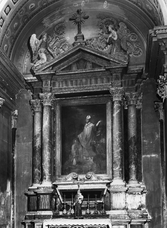 mostra architettonica d'altare - bottega laziale (fine sec. XVII)