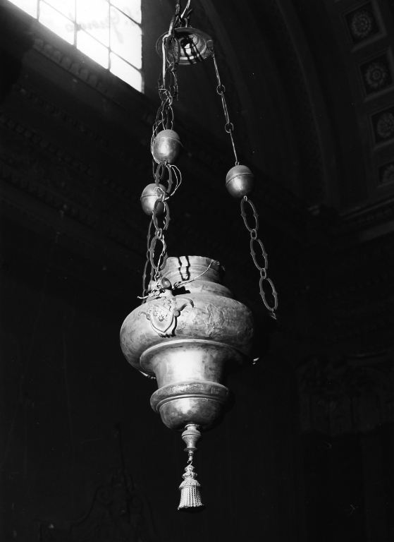 lampada pensile - bottega laziale (sec. XVIII)