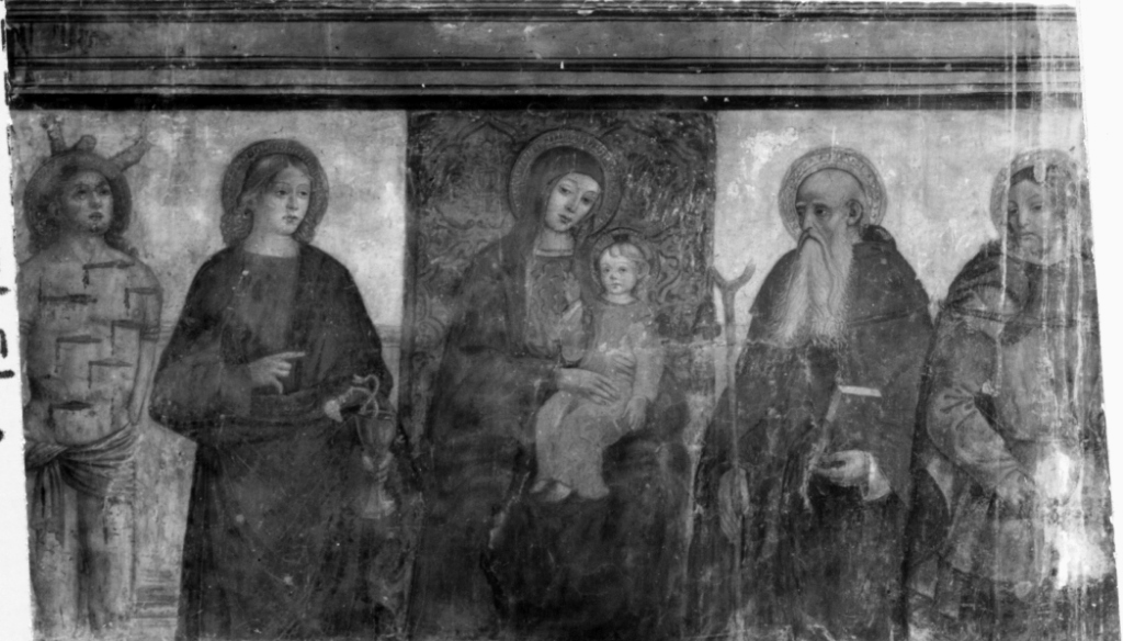 Madonna con Bambino e Santi (dipinto) - ambito laziale (fine sec. XV)