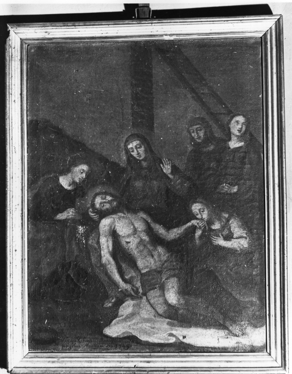 stazione XIII: Gesù deposto dalla croce (dipinto) - ambito laziale (sec. XVIII)