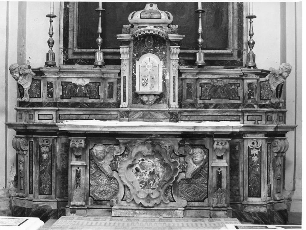 altare - bottega laziale (fine/inizio secc. XVI/ XVII)