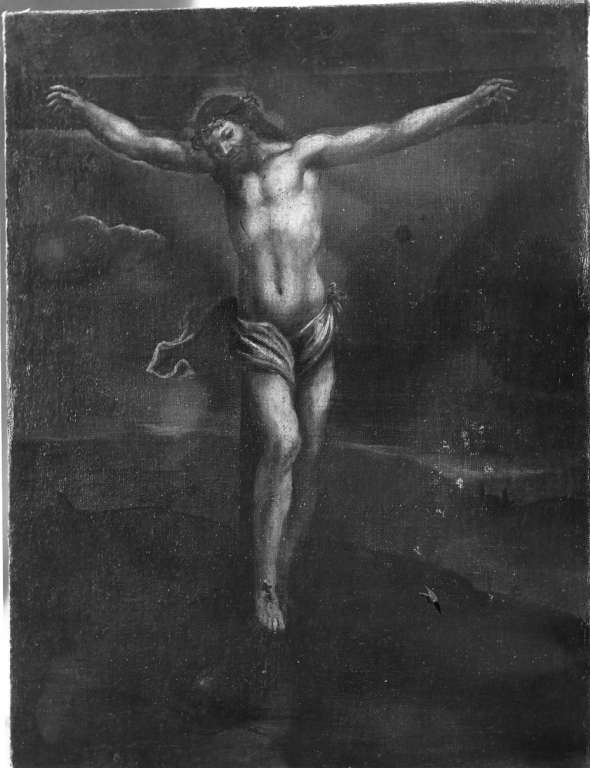 Cristo crocifisso (dipinto) - ambito laziale (sec. XVIII)