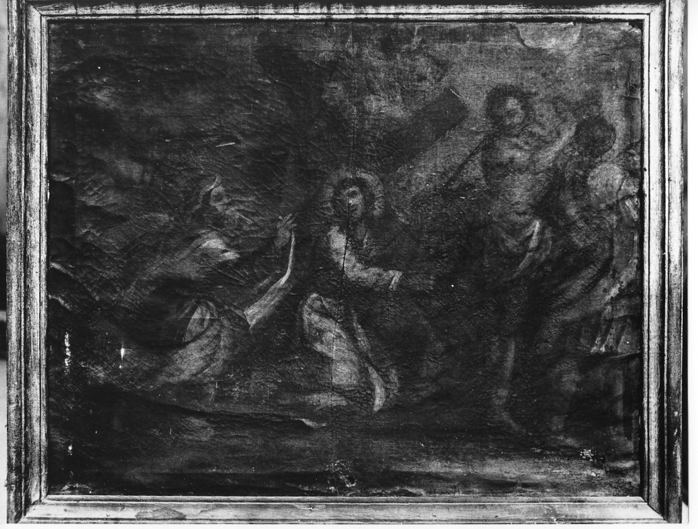 stazione VI: Gesù asciugato dalla Veronica (dipinto) - ambito laziale (sec. XVII)