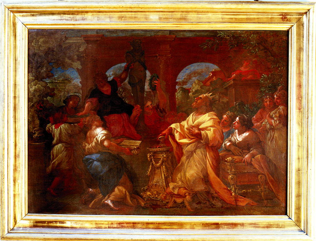 Salomone adora gli idoli (dipinto) di Baldi Lazzaro (fine sec. XVII)