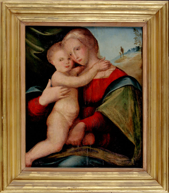 Madonna con Bambino (dipinto) - ambito romagnolo (sec. XVI)
