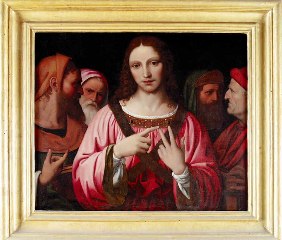 Cristo fra i Dottori (dipinto) - ambito italiano (sec. XVI)