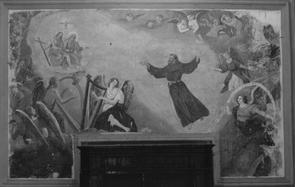 estasi di San Francesco d'Assisi (dipinto) - ambito laziale (sec. XIX)