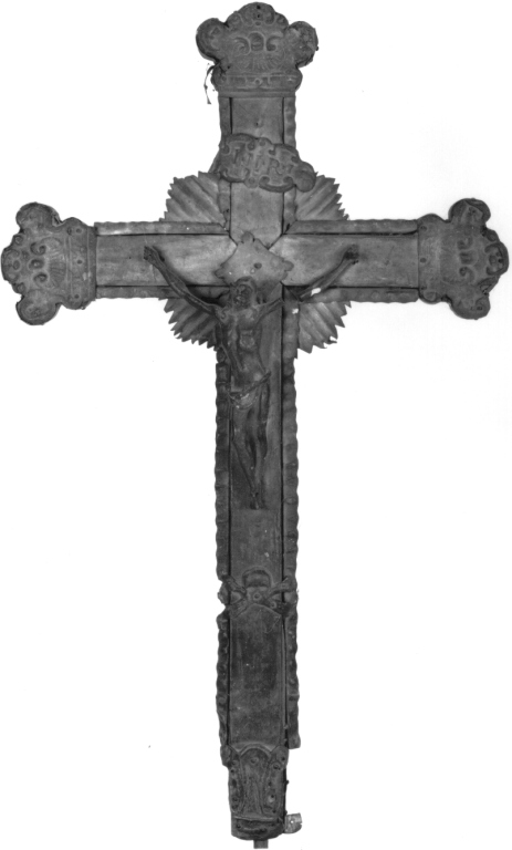 croce processionale - ambito campano (secc. XIX/ XX)