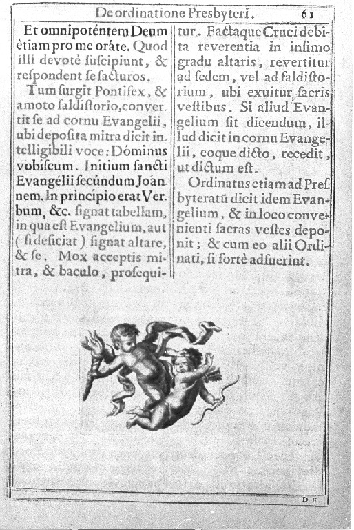 putti alati (stampa) - ambito romano (sec. XVIII)