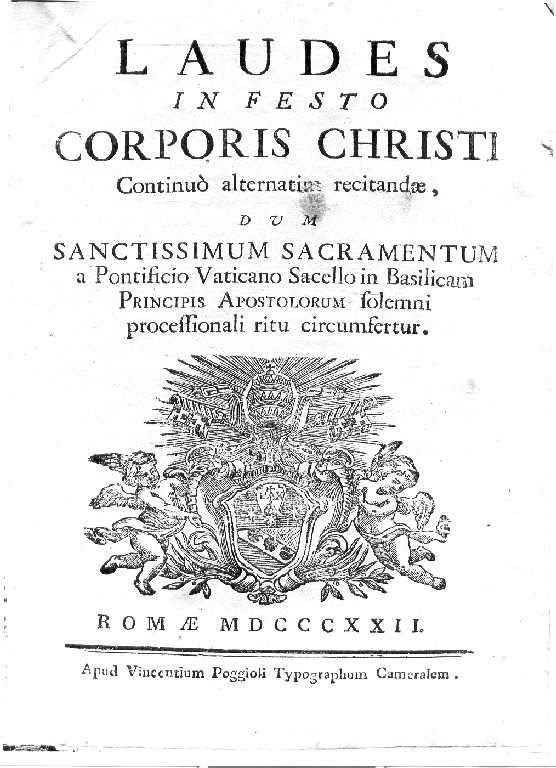 stemma papale (stampa) - ambito romano (sec. XIX)