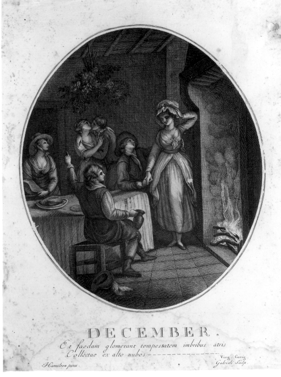 allegorie dei dodici mesi (stampa, serie) di Gabrieli Amedeo, Bonato Pietro (fine/inizio secc. XVIII/ XIX)