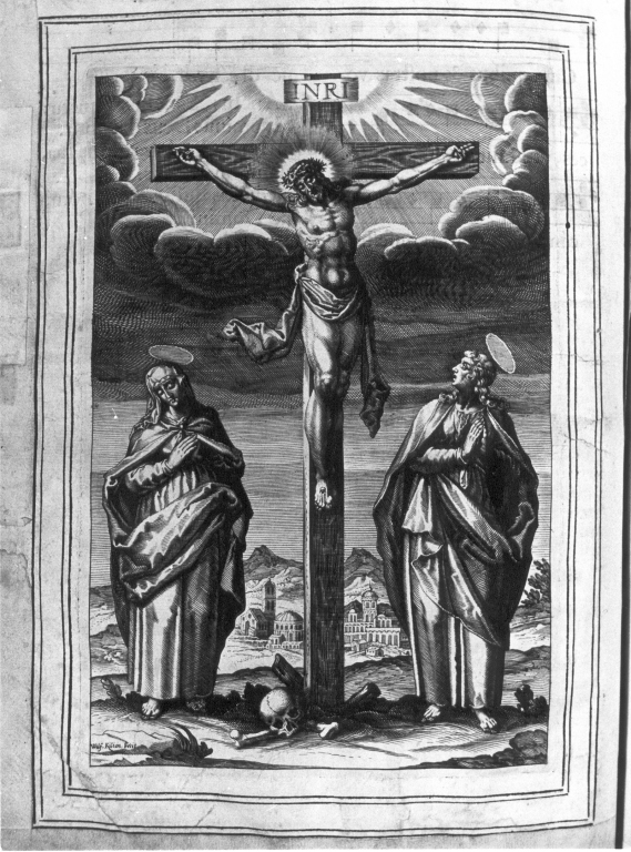 crocifissione (stampa, elemento d'insieme) di Kilian Wolfgang Philipp (sec. XVIII)