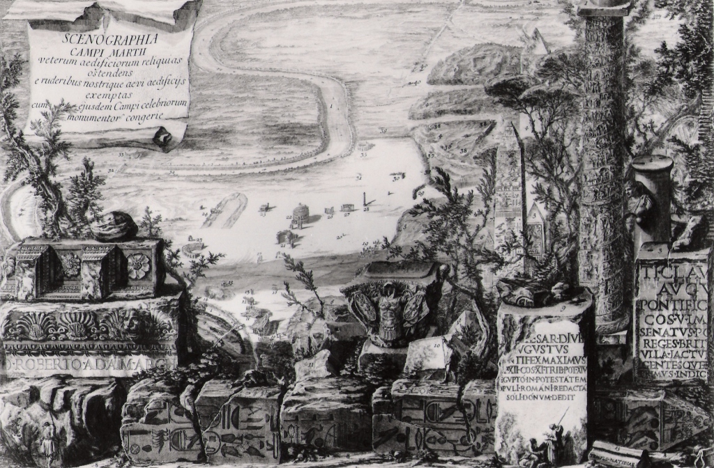 veduta di Campo Marzio (stampa, elemento d'insieme) di Piranesi Giovanni Battista (prima metà sec. XX)