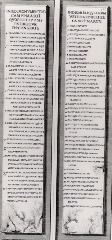 veduta di Campo Marzio (stampa, elemento d'insieme) di Piranesi Giovanni Battista (prima metà sec. XX)