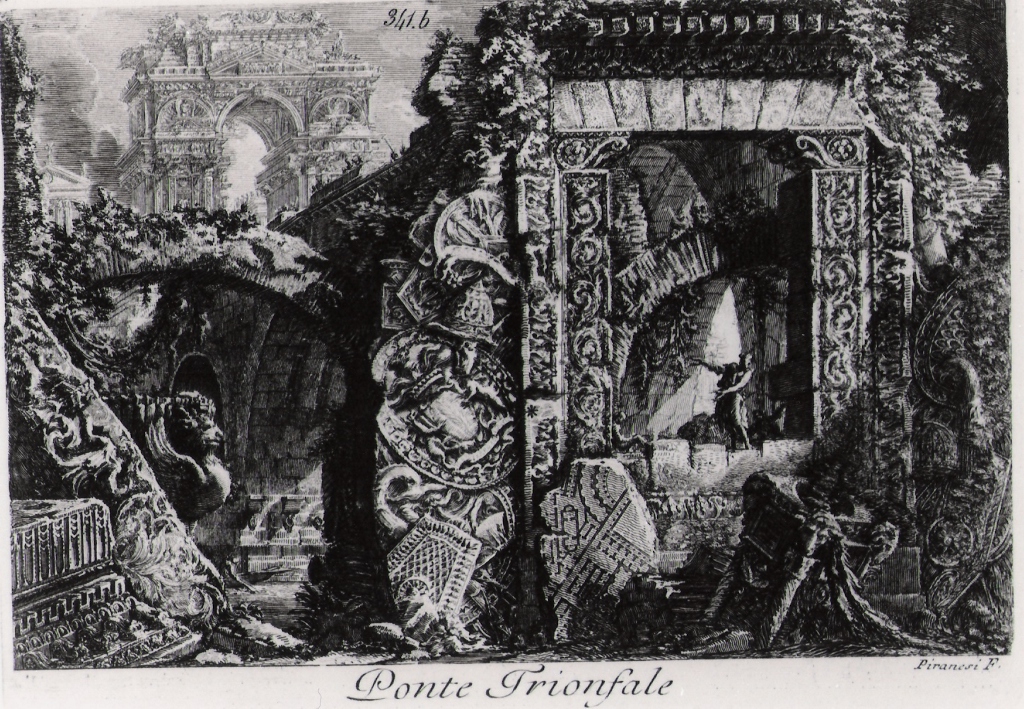 ponte trionfale (stampa) di Piranesi Giovanni Battista (prima metà sec. XX)
