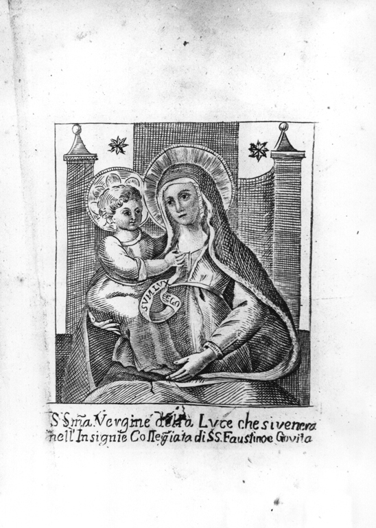 Madonna della Luce (stampa) - ambito laziale (sec. XIX)