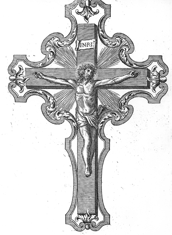 Cristo crocifisso (stampa) - ambito laziale (fine/inizio secc. XVIII/ XIX)