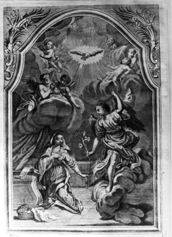Annunciazione (stampa) - ambito veneziano (sec. XVIII)