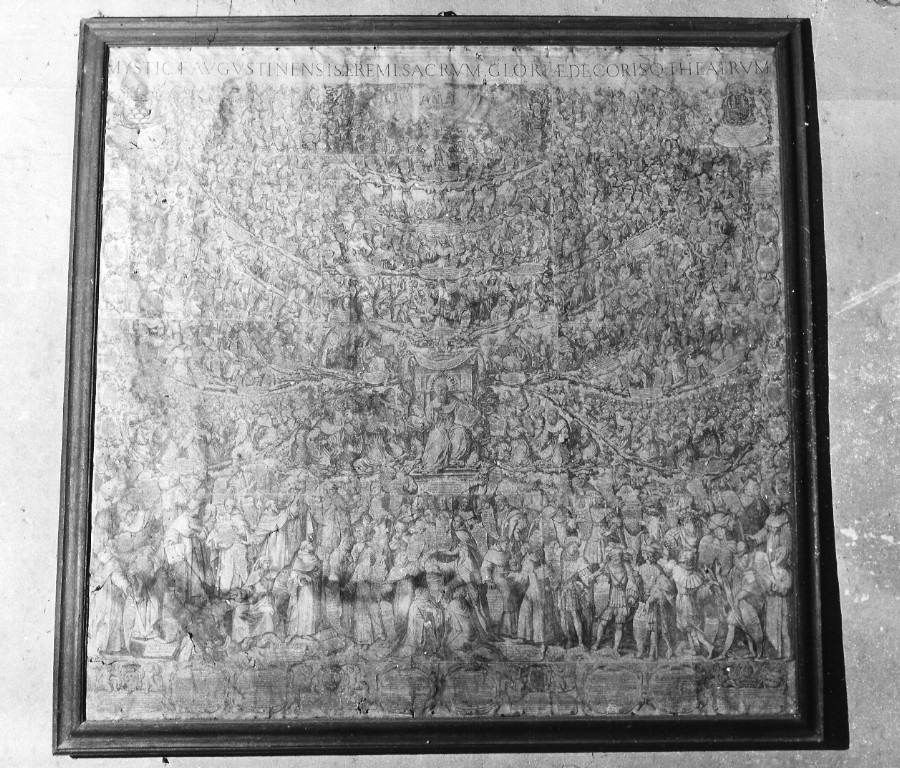 Sant'Agostino (stampa) di Gatti Oliviero (attribuito) (sec. XVII)