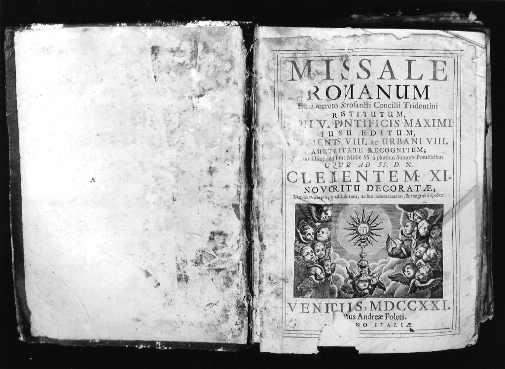 Santissimo Sacramento fra cherubini (stampa) - ambito veneziano (sec. XVIII)