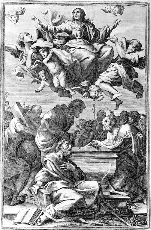 assunzione della Madonna (stampa) - ambito romano (sec. XIX)