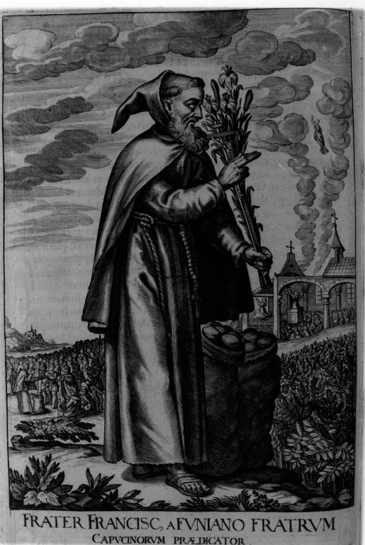 frate Francesco da Fogliano (stampa) di Schott Johann, Loffler Johann Eckhard, Loffler Heinrich (sec. XVII)